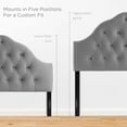 thumbnail image 5 of Modway Sovereign Queen Diamond Tufted Performance Velvet Headboard in Gray, 5 of 7