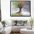 thumbnail image 4 of Designart - Arbre aux Quatre Saisons - Peinture d'Arbre Impression sur Toile Encadrée, 4 of 4