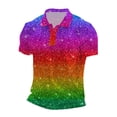 thumbnail image 5 of CONZONE Mens Polo Shirt Short Sleeve Casual Polo Shirt for Men Colorful Graphic Breathable Loose Fit Cozy Summer Golf Shirts, 5 of 5