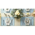 thumbnail image 2 of Storm Blue Eco-Friendly Chambray Fine Ribbed Placemat 6 Piece, 2 of 3