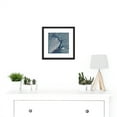 thumbnail image 2 of Abstract Moon Stone Metal 8X8 Inch Square Wooden Framed Wall Art Print Picture with Mount, 2 of 4
