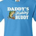thumbnail image 4 of Inktastic Daddy's Fishing Buddy with White Text Youth T-Shirt, 4 of 5