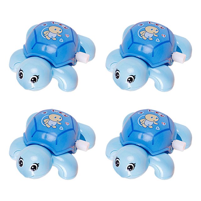 4Pcs Tortoise Clockwork Toys Cartoon Wind up Toy Funny Kids Playthings