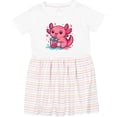 thumbnail image 3 of Inktastic Summer Axolotl Girls Toddler Dress, 3 of 5