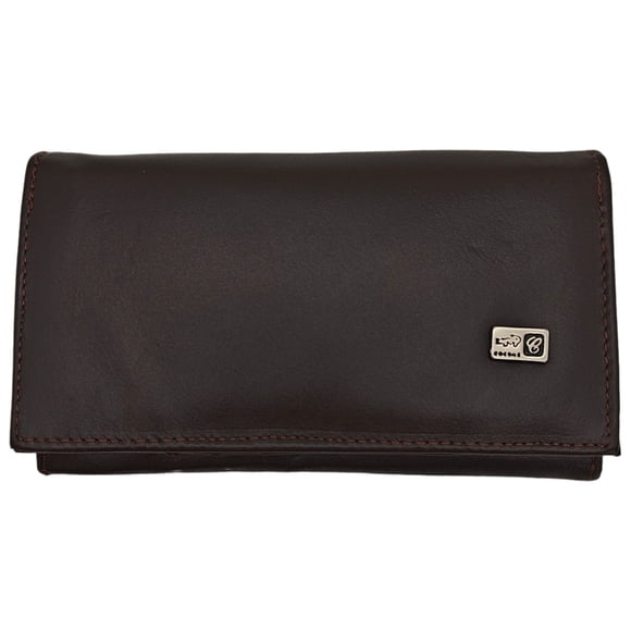 Cartera en Piel Vacuno Fana Lisa Café FANA BOLSOS Cartera en Piel Vacuno