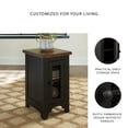 thumbnail image 4 of Signature Design by Ashley Casual Valebeck Chairside End Table  Black/Brown, 4 of 9