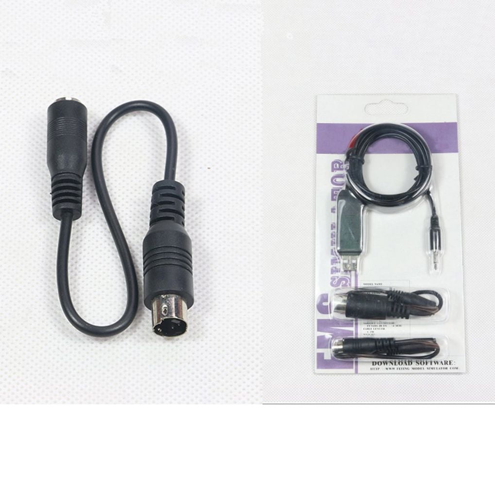 2.4G Aeromodelling USB Analog Cable FMS for Flysky SM100 RC DIY Drone Black
