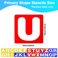 thumbnail image 2 of Reusable Art Alphabet Stencils 26 Pieces Letter Templates for DIY Crafts, 2 of 7