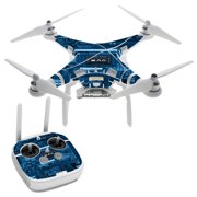 Circuit2 Blue DJI Phantom 3 Professional Skin Skins Vinyl Decal Kit