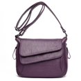 thumbnail image 4 of JAHH Multi-Pocket Leather Messenger Bag Women, Crossbody Shoulder Bag with Flapover Design - Water-Resistant Work Travel Purse for Laptop 𝐄ssentials, 4 of 4