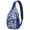 Natural Floral, variant on Butterflies Lovers Print Crossbody Sling Bag, Artistic Floral Lightweight Backpack for Women Hiking Outdoor Travel and Daily Commute
