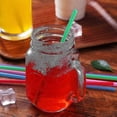 thumbnail image 3 of 1000 Pcs Colorful Plastic Long Disposable Drinking Straws -t, 3 of 5