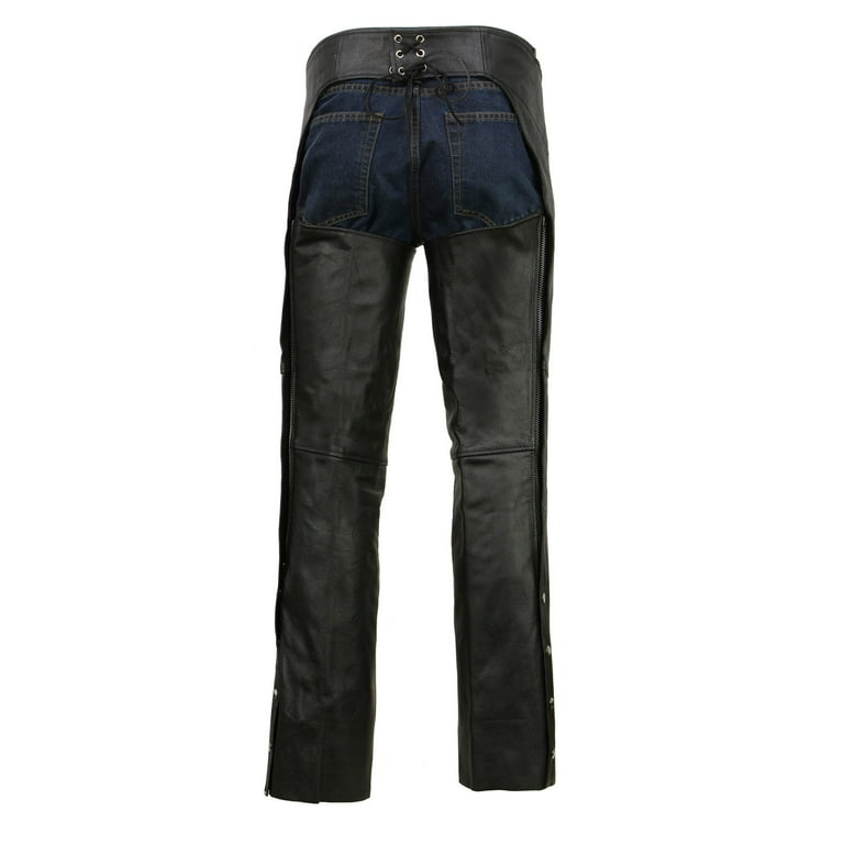 Leather riding shop chaps motorcycle