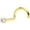 Yellow Gold, variant on 14k Solid Gold Nose Ring Studs -2mm Lab Created Diamond Left Side Nose Ring 18 GaugeReal White Gold Nose Ring - 14 K Gold Nose Stud, Nose Piercings, Gold Nose Studs for Women, Men