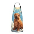 thumbnail image 2 of Lsque Sunshine Cloud Bulldog Waterproof Apron Chef Aprons for Men Heavy Duty Chemical Work Apron Extra Long Grilling Aprons with Adjustable Bib Apron, 2 of 9