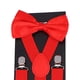 thumbnail image 5 of Conjunto de tirantes con pajarita Fernando para hombre y mujer Rojo, 5 of 8