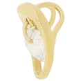 thumbnail image 2 of 14k Yellow Gold, Small Dangling Solitaire Slider Pendant Charm Created CZ 8mm NO Necklace, 2 of 7