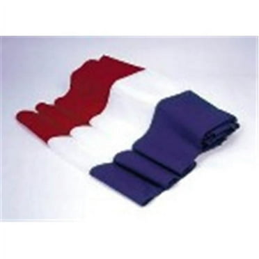 Annin Flagmakers 501510 Decorators&apos; Bunting, three sewn stripes of red ,white and blue-Polycotton-60 yd. Bolt