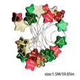 thumbnail image 3 of Boules de Sapin de Noël Ornements Lumières de Noël Intérieures Guirlandes Lumineuses Extérieures Insert Bout en Bout Extensible Ornements de Sapin de Noël Cheminée Porche Couronne, 3 of 9