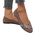 thumbnail image 2 of YOUYEDIAN Loafers for Women Fashion Slip On Round Toe Casual Low Heel Floral Deco Flats Versatile Comfy Dress Shoes, 2 of 5