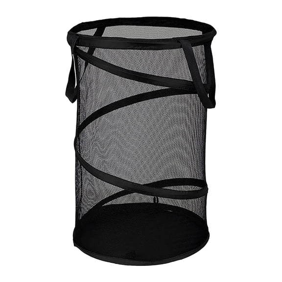 Eqslft Large Collapsible Dirty Laundry Basket,14"D x 23"H Foldable Mesh Pop Up Hamper with Handles, for Laundry Room, Bathroom, Kids Room, College Dorm, Travel