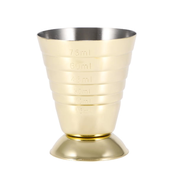 Taza Medidora 3 Unidades De Medida 75Ml 2.5Oz 5Tbsp Cocktail Jigger 304 Acero Inoxidable Pulido Fashion Spirit Tazas Para Medir 90Ml Taza Graduada Fácil De Limpiar Para Líquidos Speravity HA027764-02