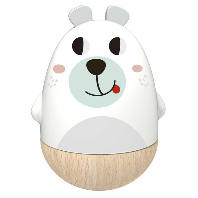 TOOKYLAND Ours à Remontoir Musical Wobbler - Jouet Gobelet en Poly Roly, 12 M+