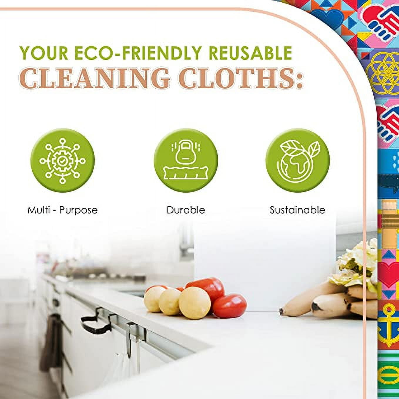Eco-friendly Re-usable Cleaning Cloths - Modern Parents Messy Kids