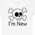 thumbnail image 4 of Inktastic I'm New Cute Skull Baby Boys or Girls Baby Bodysuit, 4 of 5