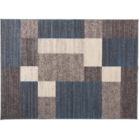 World Rug Gallery Contemporary Modern Boxes Area Rug or (10 Best Rums In The World)