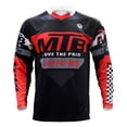 thumbnail image 5 of Camiseta de ciclismo de manga larga para hombre, para exteriores, de verano, color azul oscuro, para ciclismo de montaña o carretera, 5 of 5