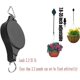 thumbnail image 2 of 4 Pack Black Retractable Plant Pulley Flower Basket Hook Hanging Pots Adjustable, 2 of 4
