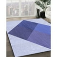 thumbnail image 3 of Ahgly Company Machine Washable Indoor Rectangle Transitional Royal Blue Area Rugs, 7' x 10', 3 of 7