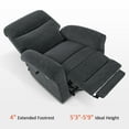 thumbnail image 5 of MCombo Lay Flat Dual Motor Power Lift Recliner Chair with Massage and Heat for Elderly , USB Ports, Extended Footrest, Fabric(Dark Grey), 5 of 10