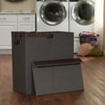 thumbnail image 3 of Household Essentials Collapsible Double Laundry Hamper Sorter, 3 of 8
