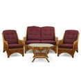 thumbnail image 6 of SK New Interiors Jam Lounge Armchair ECO Natural Rattan Wicker Handmade Design w/ Dark Brown Cushion, Colonial, 6 of 6