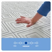 Sealy Essentials 10” Medium Queen Gel Memory Foam Mattress-in-a-Box, Adult
