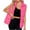Hot Pink, variant on JGGSPWM Puffer Vest for Women's Outerwear Puffy Oversized Sleeveless Zip Up Padded Stand Collar Jacket Coat with Pockets Black S
