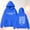 Blue, variant on CUIYUAN Women's Hoodies Hooded Sweatshirt Inspirational Faith Over Fear Graphic Hoodie Oversized Graphic Pullover Tops Long Sleeve Sweatshirts for Women