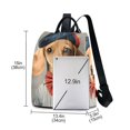 thumbnail image 3 of FORMRS Women's Travel Backpack Purse Anti-theft Hidden Pockets Casual Shoulder Bag, Yellow Dog Artist, 3 of 7