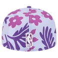 thumbnail image 4 of Men's New Era Purple Los Angeles Lakers Palm Fronds 2-Tone 59FIFTY Fitted Hat, 4 of 6
