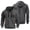 Dark Gray, variant on Men's Flag Print Zip Up Hoodie with Arm Pocket, Casual Cardigan Style Sweatshirt, Large Size Fleece Jacket for Outdoor, Christmas Gift, Sports and Lounge,Wine,M