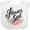 AA-White, variant on Inktastic Flower Girl Hand Lettering with Flowers Illustration Girls Baby Bib