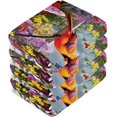 thumbnail image 3 of Coolnut Red Bird Flower Washcloths, Soft and Absorbent Cotton Towel, 2 Pack 12 X 12 Inches Premium Quick Dry Face Towel Wash cloth, 3 of 7