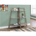 thumbnail image 2 of JERFIT 3-Tier Industrial Bookshelf Ladder Shelf, 48"h Taupe Bookcase with Open Shelves for Living Room, Office, Bedroom, 2 of 6