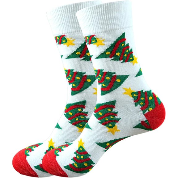 Christmas Stockings Personalized 1 Pack Xmas Stockings Family Christmas Socks with Decoration Funny Casual Warm W-893 Multicolor Medium