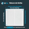 thumbnail image 2 of Czcpp-61 627 Grille de Retour d'Air, Blanc, 2 of 4