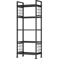 thumbnail image 1 of 6-Wire Standing Storage Shelf, Metal Shelving Unit Pantry Rack for Laundry Kitchen Bathroom Organizer(Black), 1 of 6