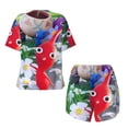 thumbnail image 5 of Lsque Pikmin Women's Short-Sleeved Pajama Set - 2 Piece Soft and Lightweight Sleepwear Set-X-Large, 5 of 9