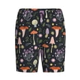 thumbnail image 4 of Naloa Mushrooms Men's Short Pajama Pants, Lounge Comfort Shorts with Elasticized Waistband and Side Pockets - 3X-Large, 4 of 9